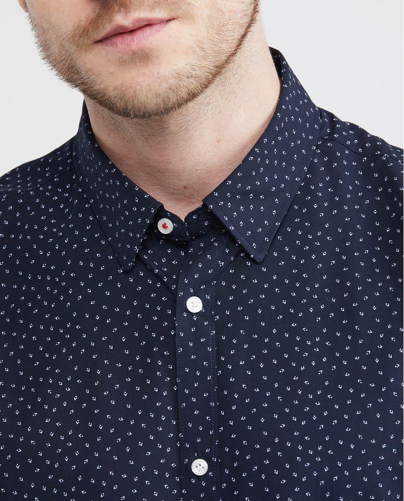 Chevignon Camisa Premium De Hombre Slim Fit Manga Larga - Mini Print Fibras Bambú