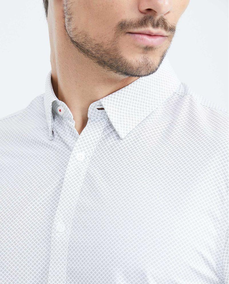 Chevignon Camisa Premium Manga Larga Con Estampado Mini Print Para Hombre