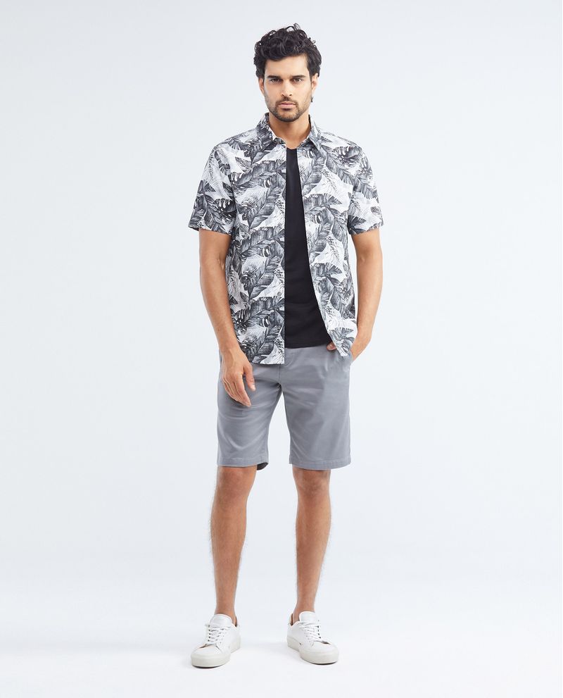 Chevignon Camisa Resort De Hombre Classic Fit Manga Corta - Maxi Print Palmeras