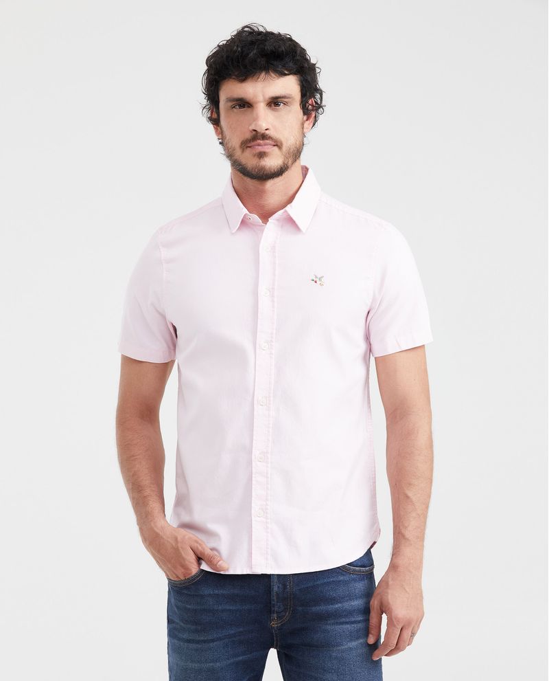 Chevignon Camisa Slim Fit Manga Corta en Algodón para Hombre