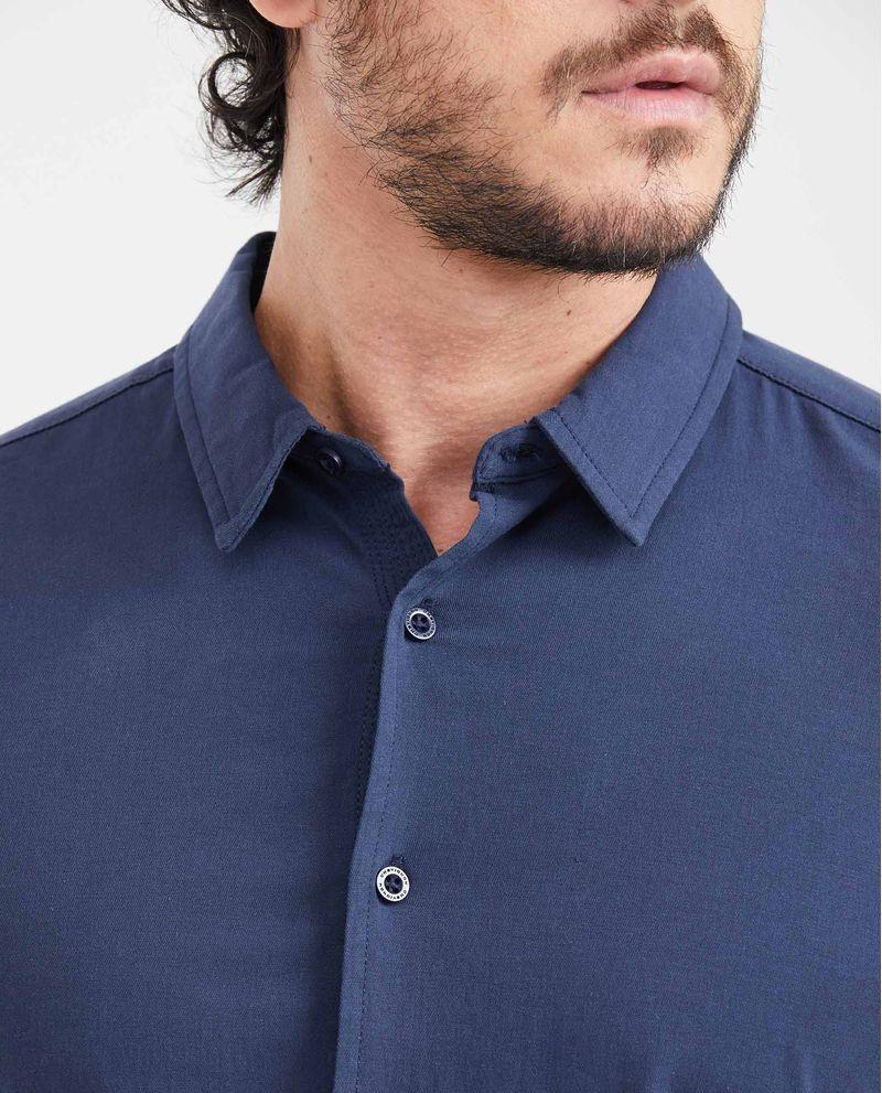 Chevignon Camisa Slim Fit Manga Larga Con Bolsillo Para Hombre