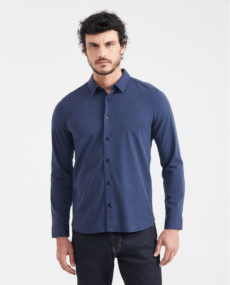 Chevignon Camisa Slim Fit Manga Larga con Bolsillo para Hombre