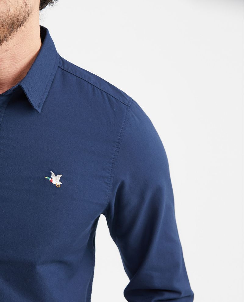 Chevignon Camisa Slim Fit Manga Larga En Algodón Para Hombre