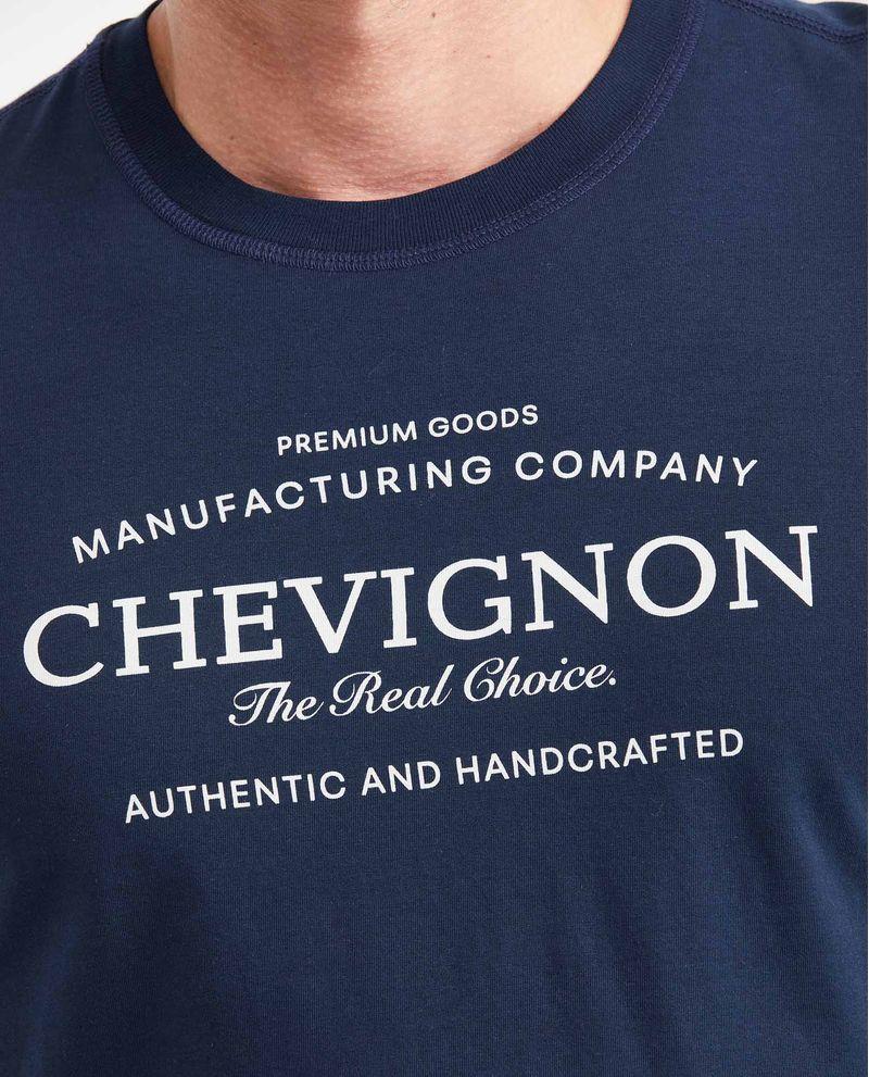 Chevignon Camiseta Classic Fit Estampada Cuello Redondo Para Hombre