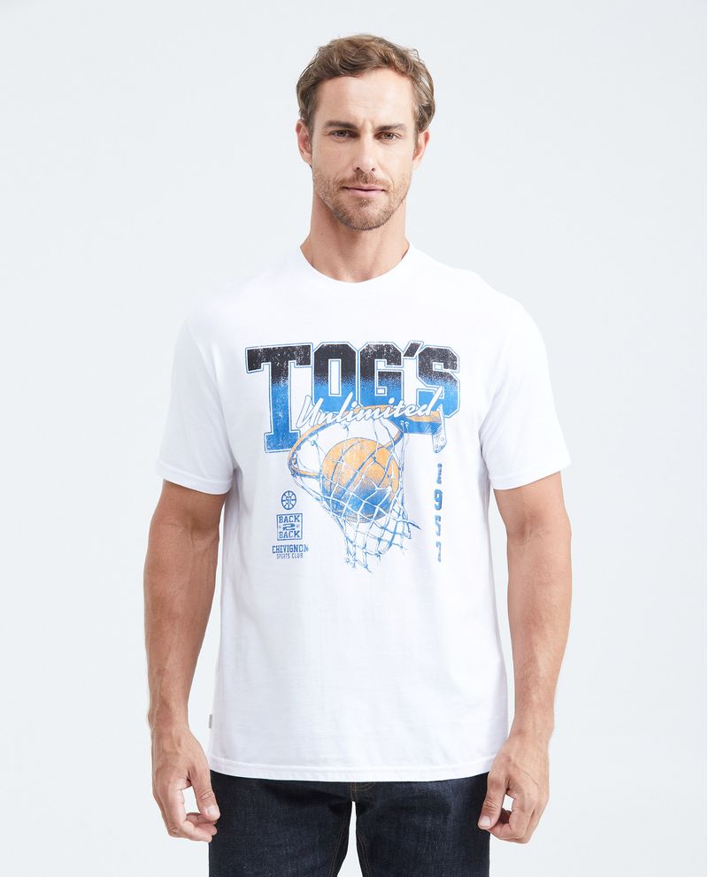 Chevignon Camiseta Classic Fit Estampada Cuello Redondo para Hombre