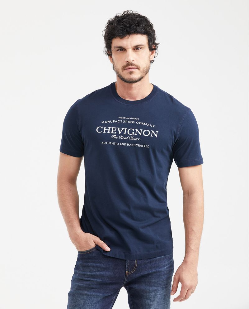 Chevignon Camiseta Classic Fit Estampada Cuello Redondo para Hombre