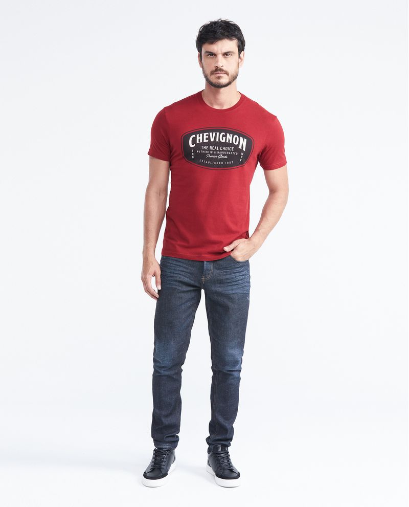 Chevignon Camiseta Slim Fit Estampada Cuello Redondo Para Hombre