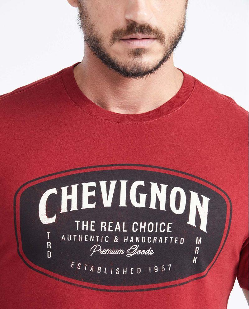 Chevignon Camiseta Slim Fit Estampada Cuello Redondo Para Hombre