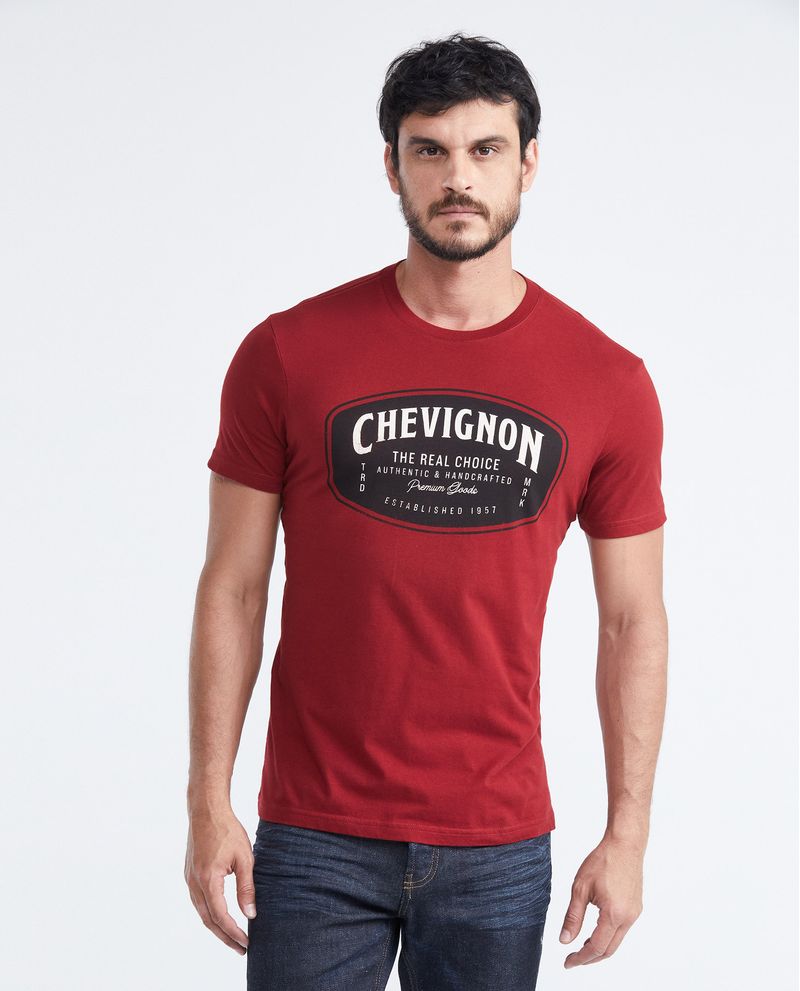 Chevignon Camiseta Slim Fit Estampada Cuello Redondo para Hombre