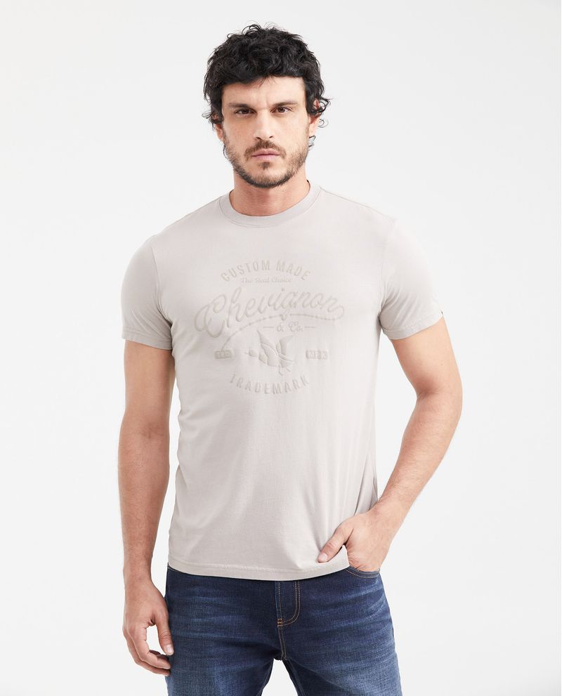 Chevignon Camiseta Slim Fit Estampada Cuello Redondo para Hombre