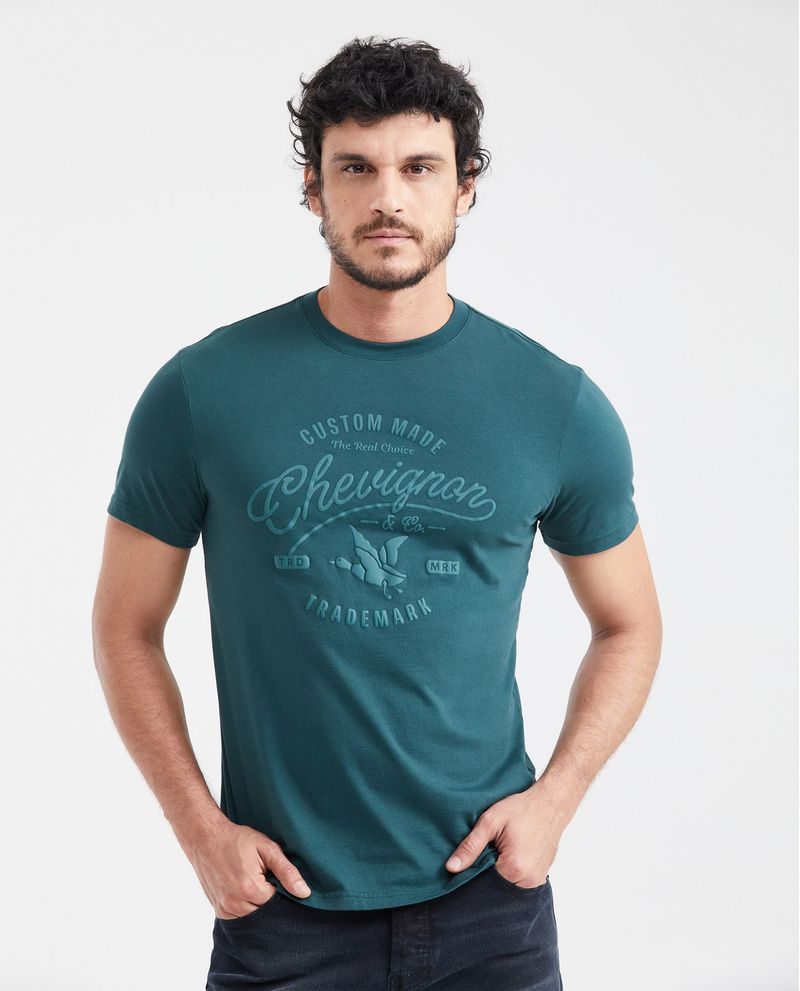 Chevignon Camiseta Slim Fit Estampada Cuello Redondo para Hombre