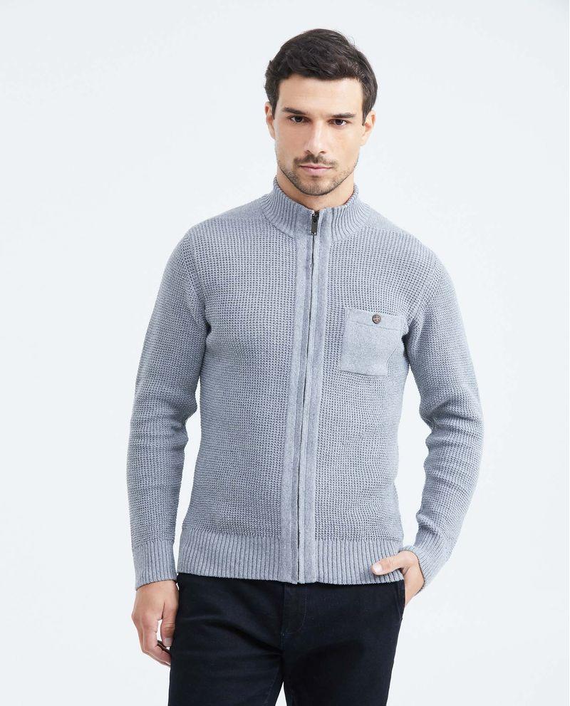 Chevignon Chaqueta Tejida con Cuello Nerú para Hombre