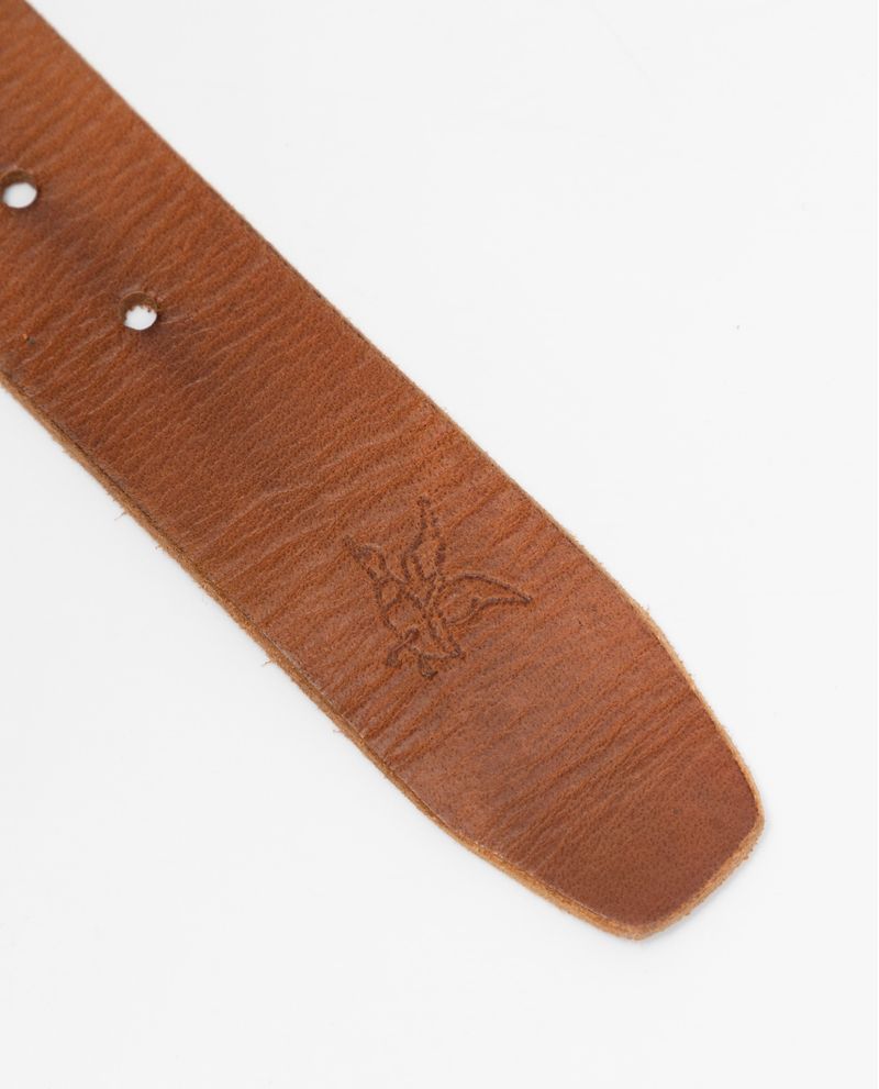 Chevignon Correa De Hombre En Cuero Crosta Teñido Con Anilinas Acabado Con Ceras Chapeta Desmontable