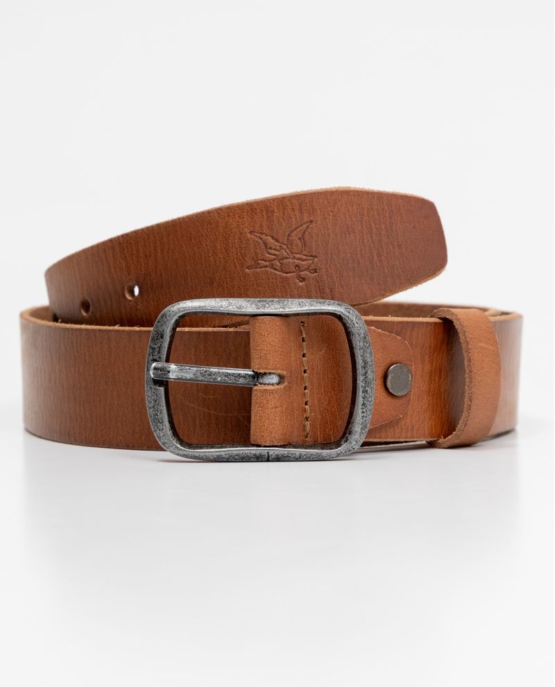 Chevignon Correa de Hombre en Cuero Crosta Teñido con Anilinas Acabado con Ceras Chapeta Desmontable