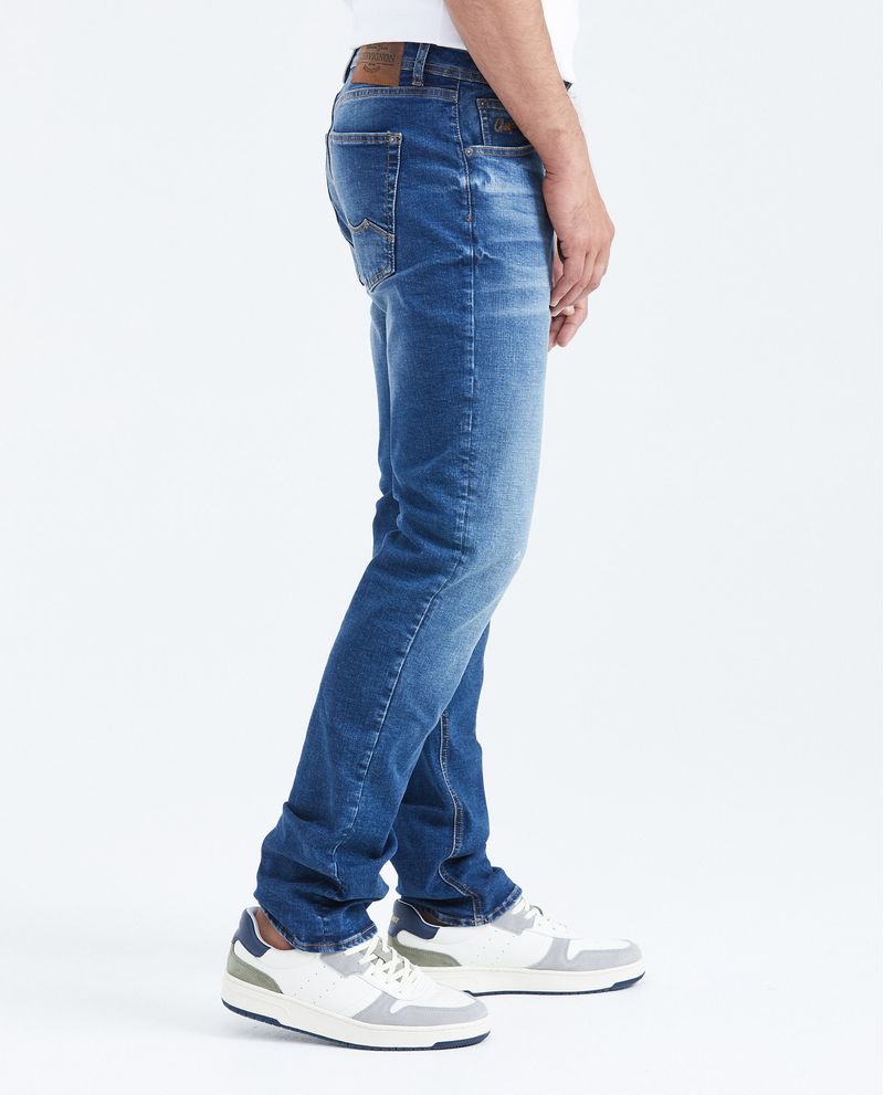 Chevignon Jean Straight Fit Tiro Medio Boot Cut Azul Medio Para Hombre