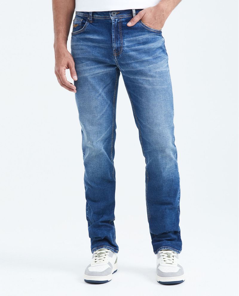 Chevignon Jean Straight Fit Tiro Medio Boot Cut Azul Medio para Hombre