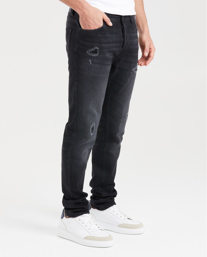 Chevignon Jean Súper Slim Fit Tiro Bajo Bota Super Slim Negro Para Hombre