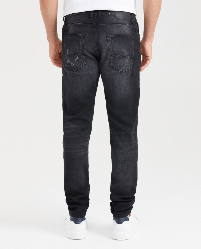 Chevignon Jean Súper Slim Fit Tiro Bajo Bota Super Slim Negro Para Hombre