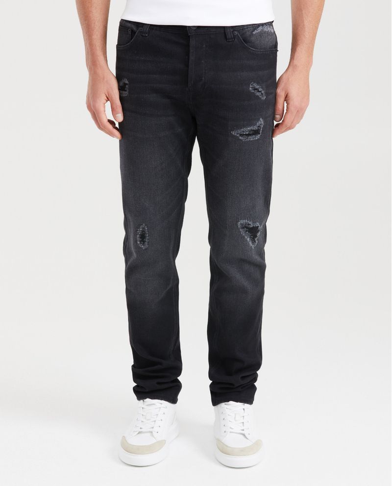 Chevignon Jean Súper Slim Fit Tiro Bajo Bota Super Slim Negro para Hombre