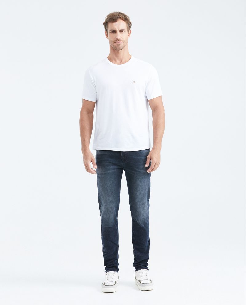 Chevignon Jean Súper Slim Fit Tiro Medio Bota Super Slim Azul Ultra Oscuro Para Hombre