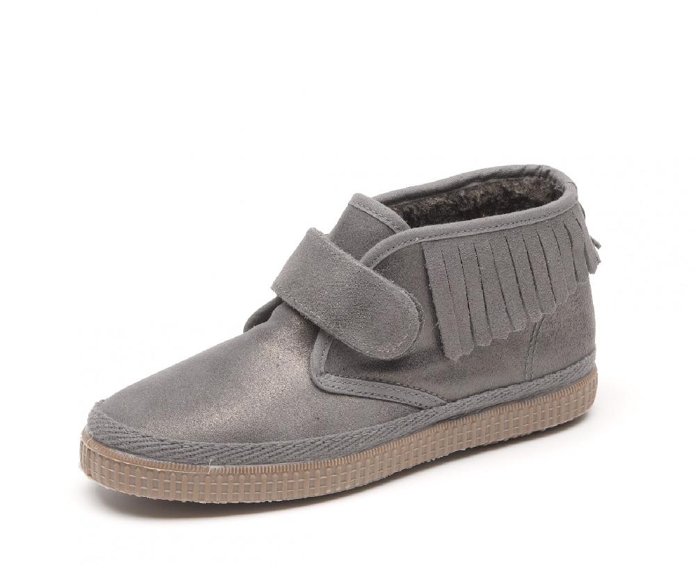 Cienta Bota Safari/Pisacacas Velcro Indi Metalizada