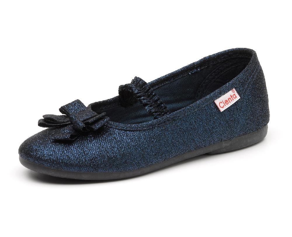 Cienta Bailarina Elastico Metalizada Lazo