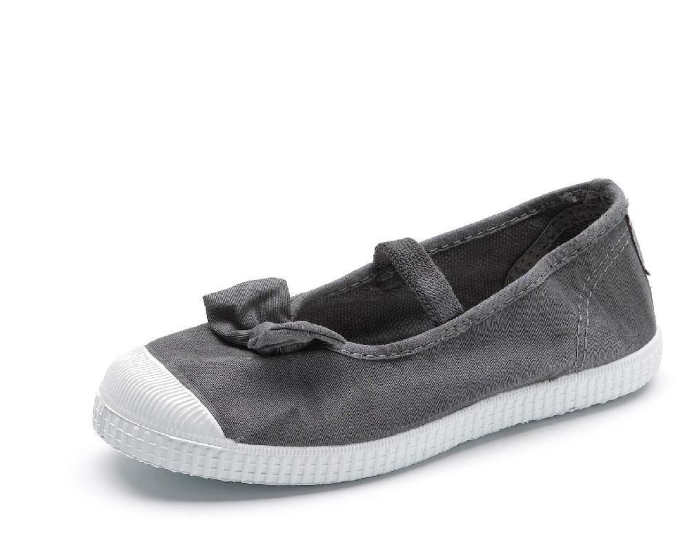 Cienta Bailarina Lazo Efecto Desgastado