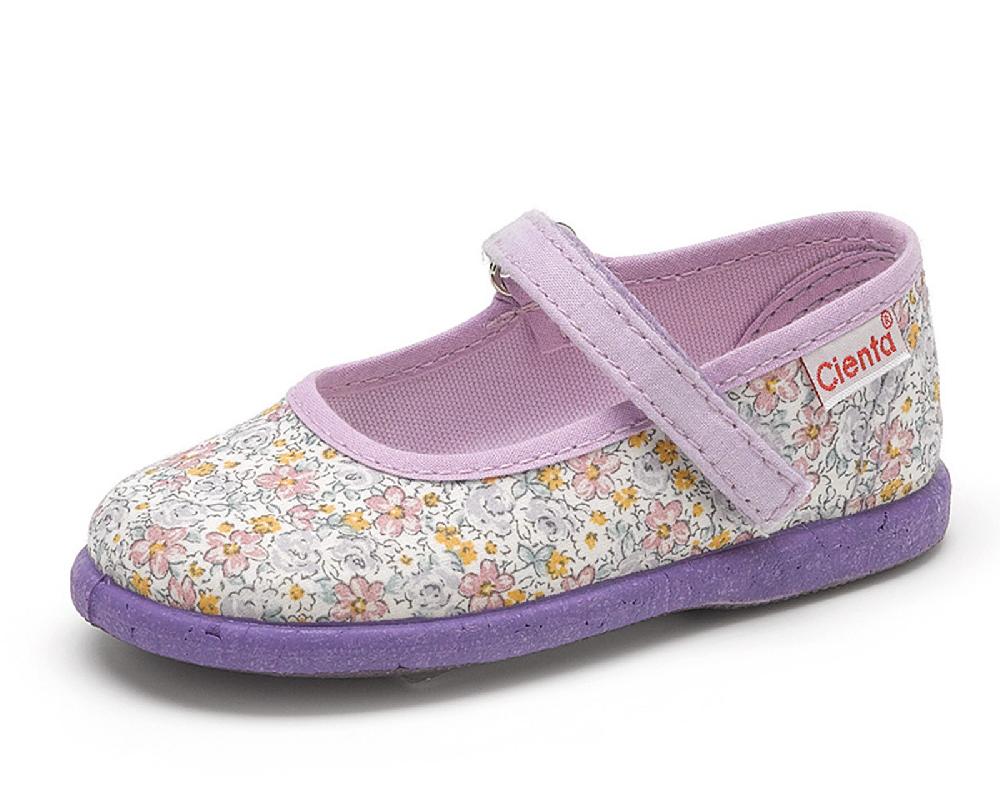 Cienta Bailarina Velcro Florecillas