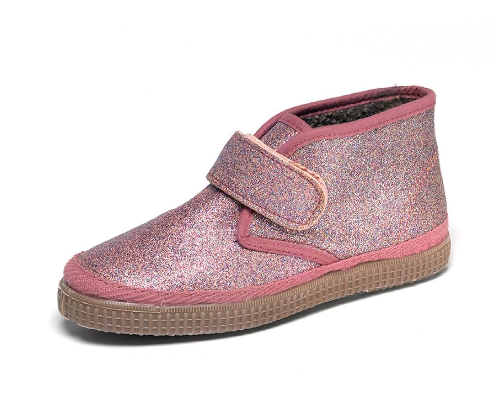 Cienta Bota Safari/Pisacacas Velcro Brillantina