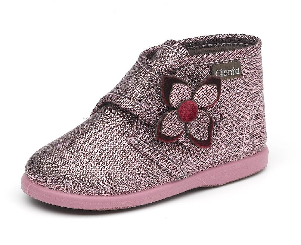 Cienta Bota Velcro Broche Metalizado