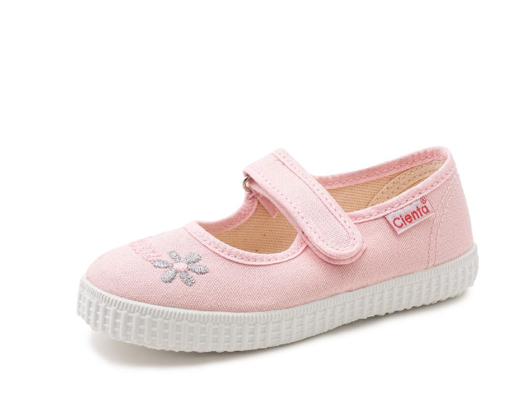 Cienta Merceditas Velcro Flor Bordada