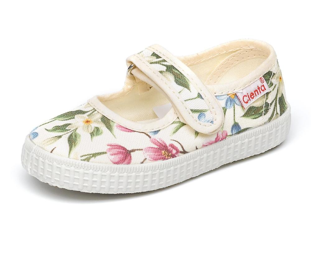 Cienta Merceditas Velcro Flores Cienta