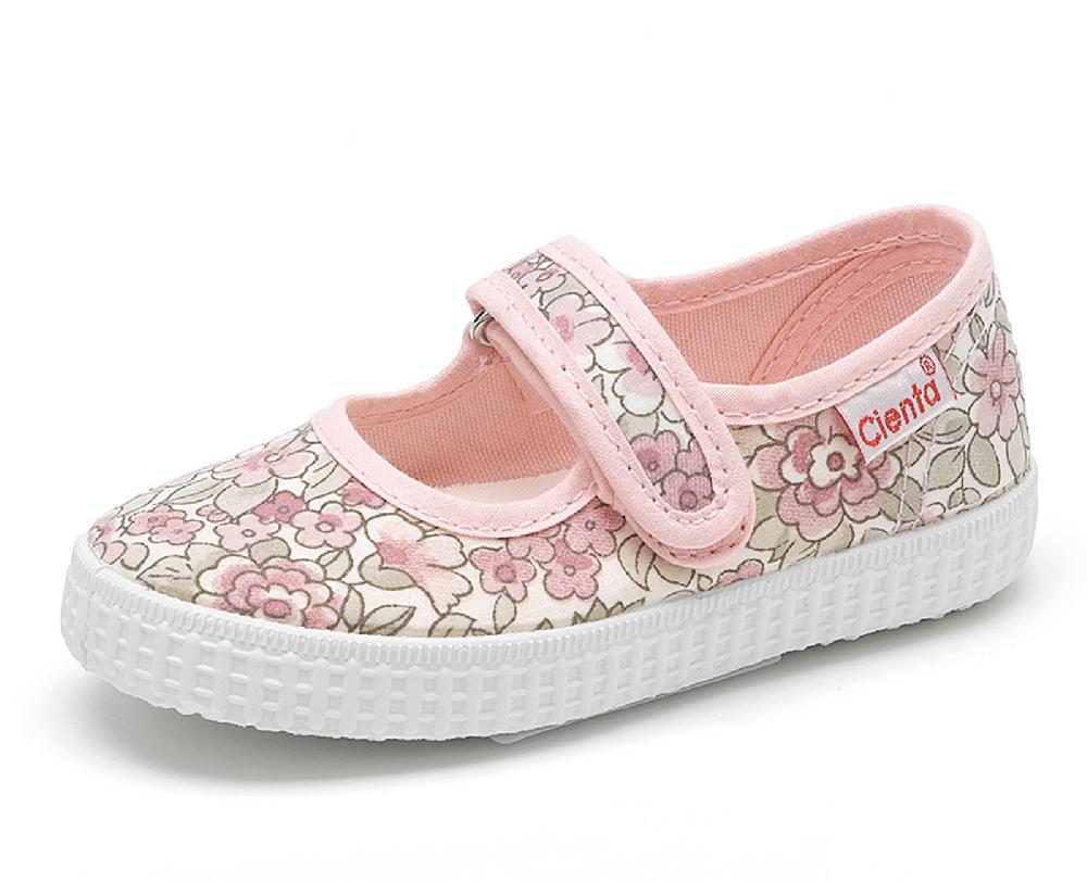 Cienta Merceditas Velcro Flores Rachel