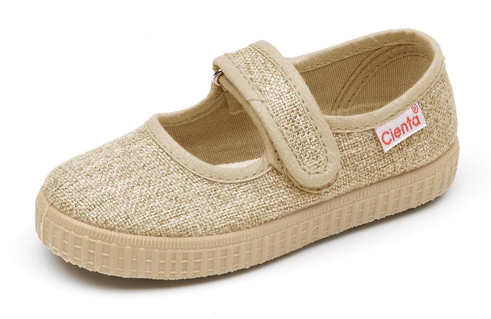 Cienta Merceditas Velcro Suela Caramelo