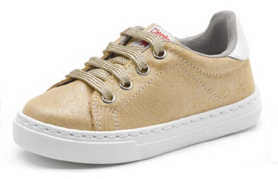 Cienta Zapatilla Deportiva con cordones Glitter