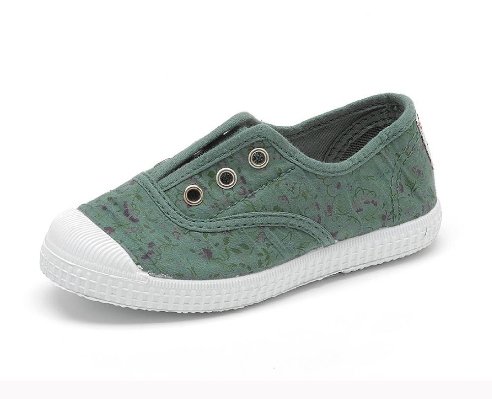 Cienta Zapatilla Ingles Flores Tintada