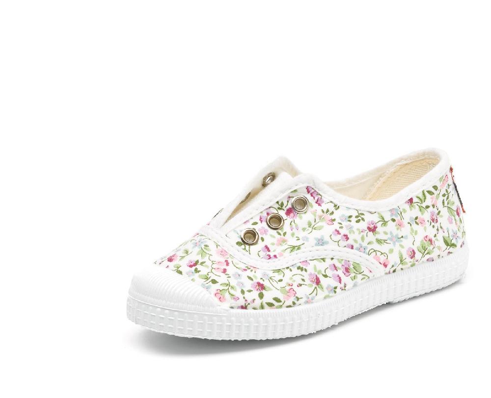 Cienta Zapatilla Ingles Flores Tintada