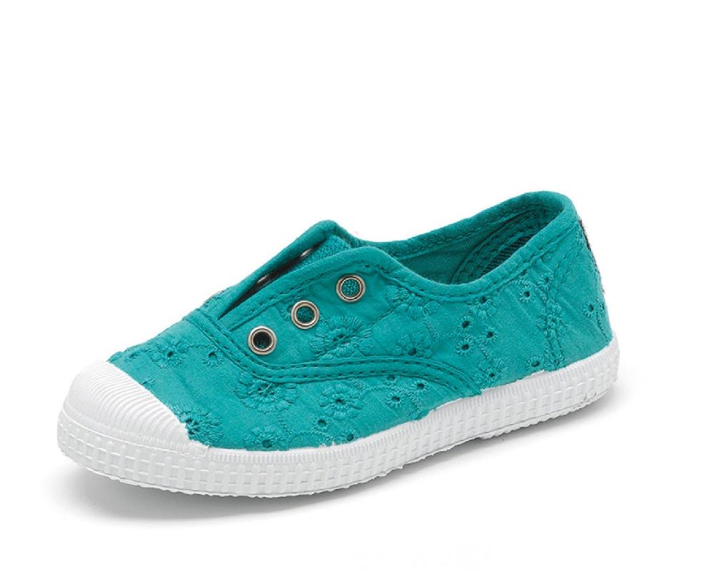 Cienta Zapatilla Inglés Sin Cordones Bordada