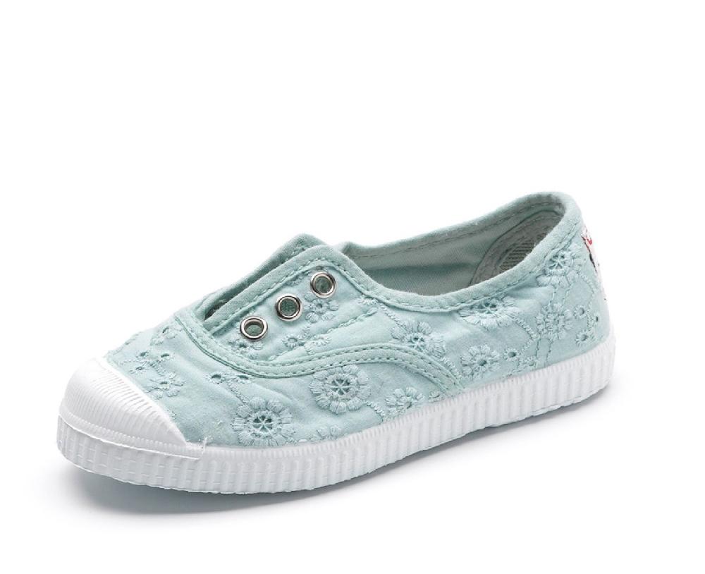 Cienta Zapatilla Inglés Sin Cordones Bordada