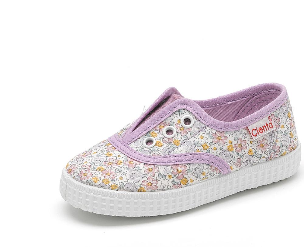 Cienta Zapatilla Inglés Sin Cordones Flores