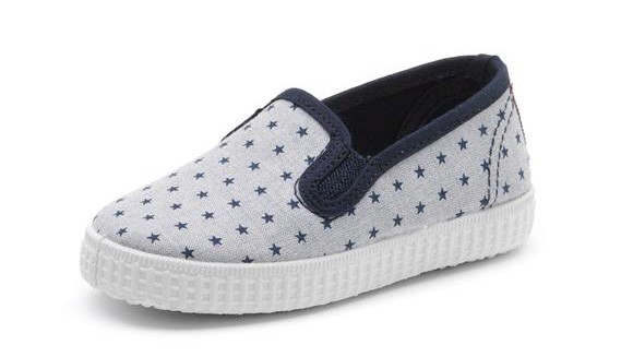 Cienta Zapatilla Slip-On Lona Estrellitas