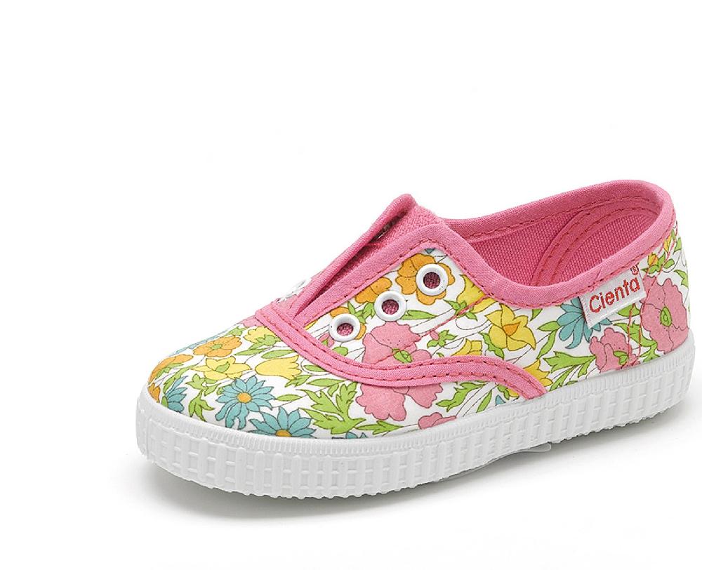 Cienta Zapatilla Inglés Sin Cordones Flores Liberty