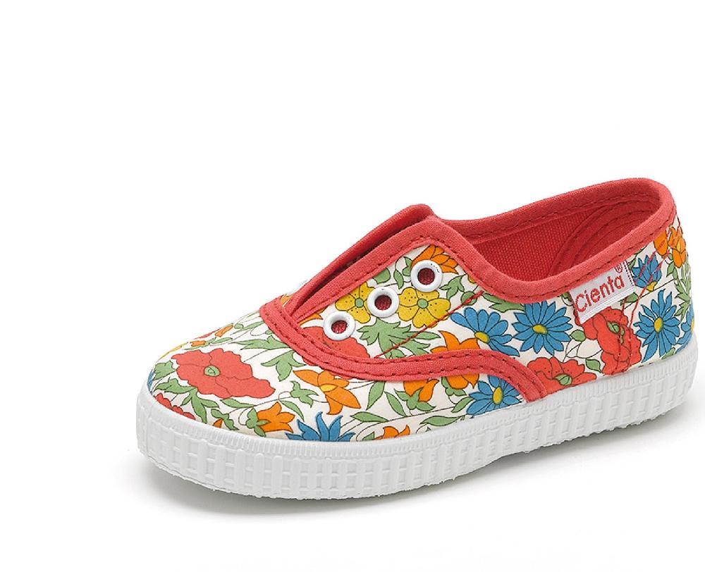 Cienta Zapatilla Inglés Sin Cordones Flores Liberty