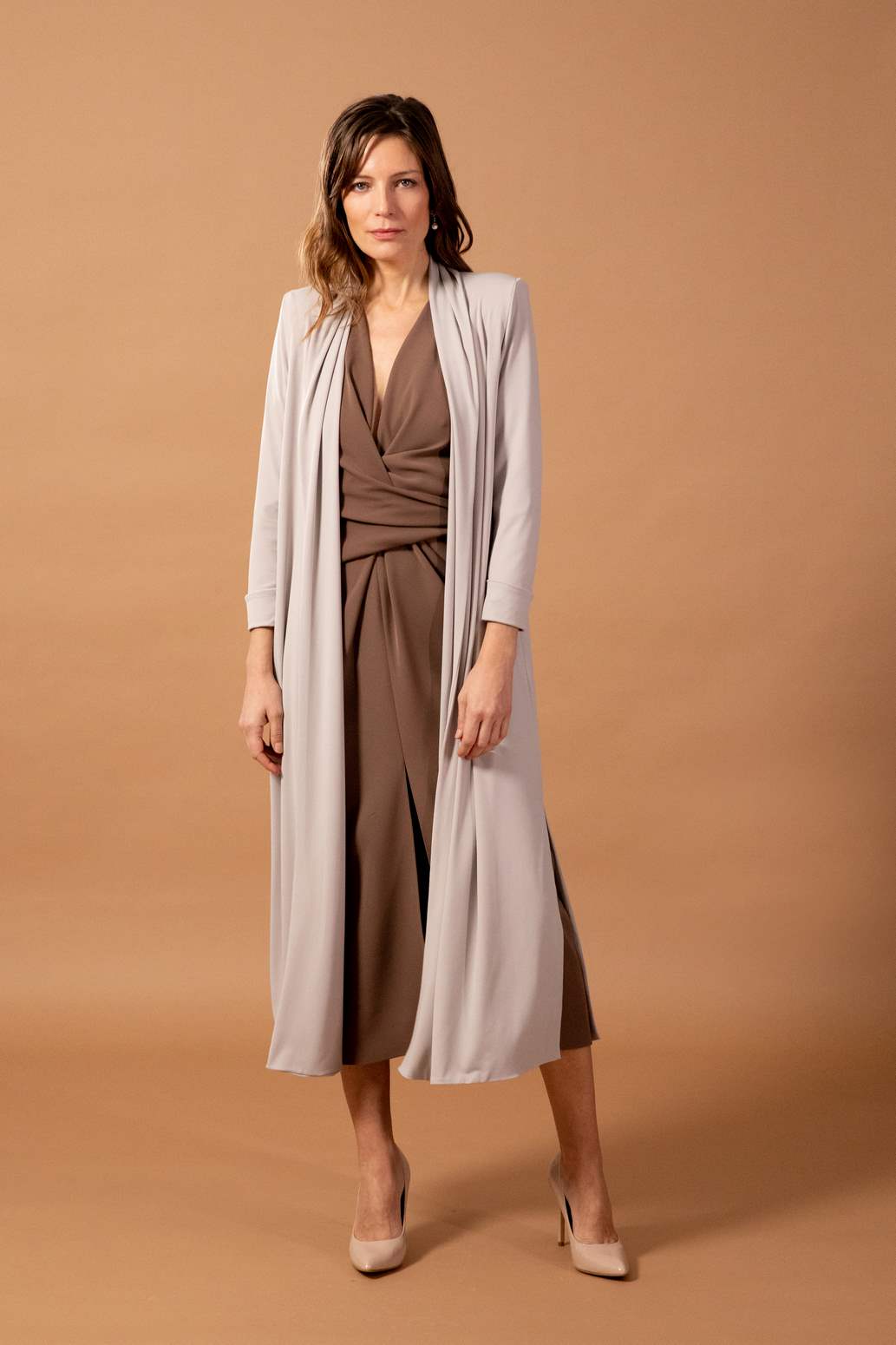 Colour nude Vestido De Madrina Cedro 2023