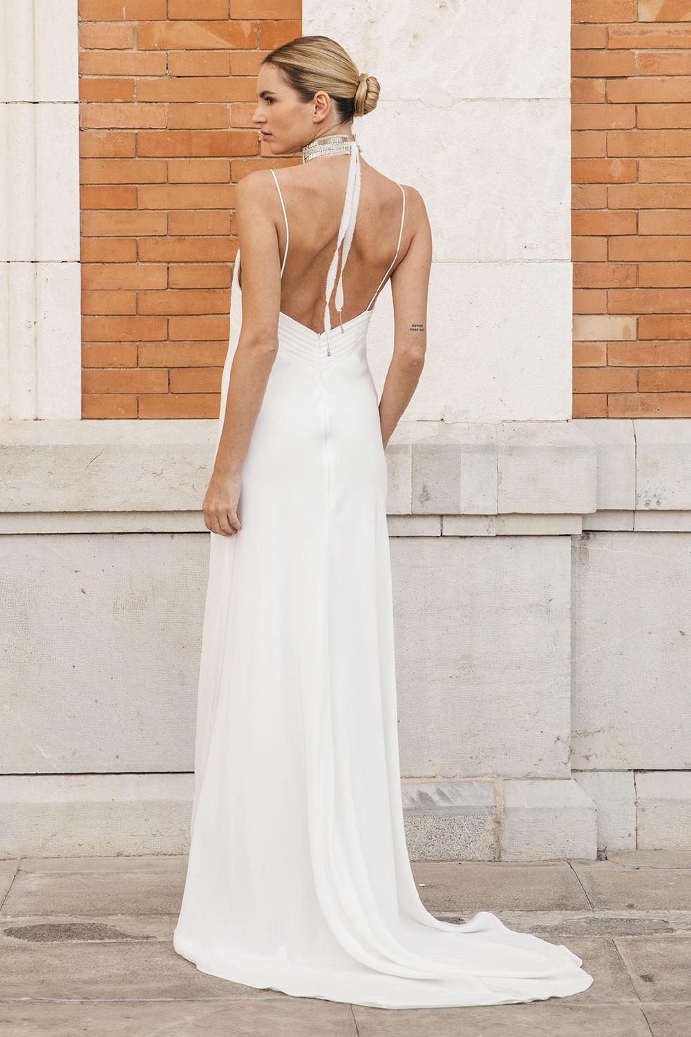 Colour Nude Vestido De Novia Lencero Mimi