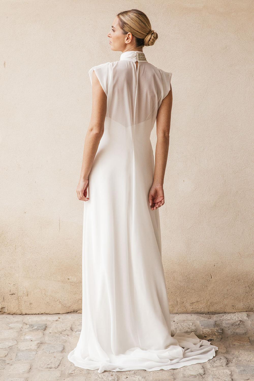 Colour Nude Vestido Novia Gasa | Túnica Boris