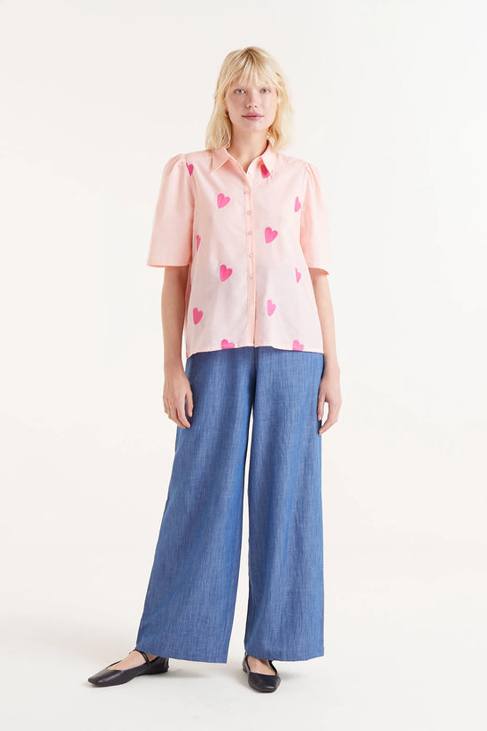 Compania Fantastica Camisa Manga Corta Estampado De Corazones