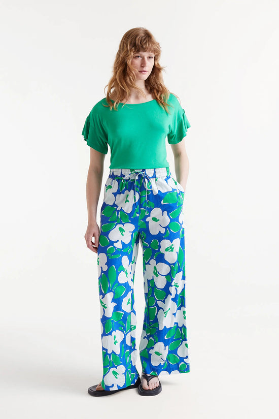 Compania Fantastica Camiseta Manga Corta Volantes Verde