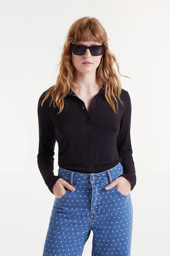 Compania fantastica Camisa ajustada negra