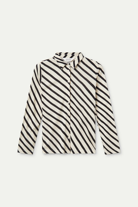 Compania Fantastica Camisa Ajustada Rayas Piano